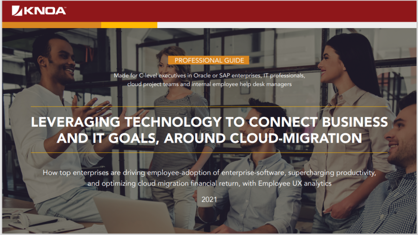 EBOOK: LEVERAGING TECHNOLOGY TO CONNECT BUSINESS AND IT GOALS, AROUND CLOUD-MIGRATION